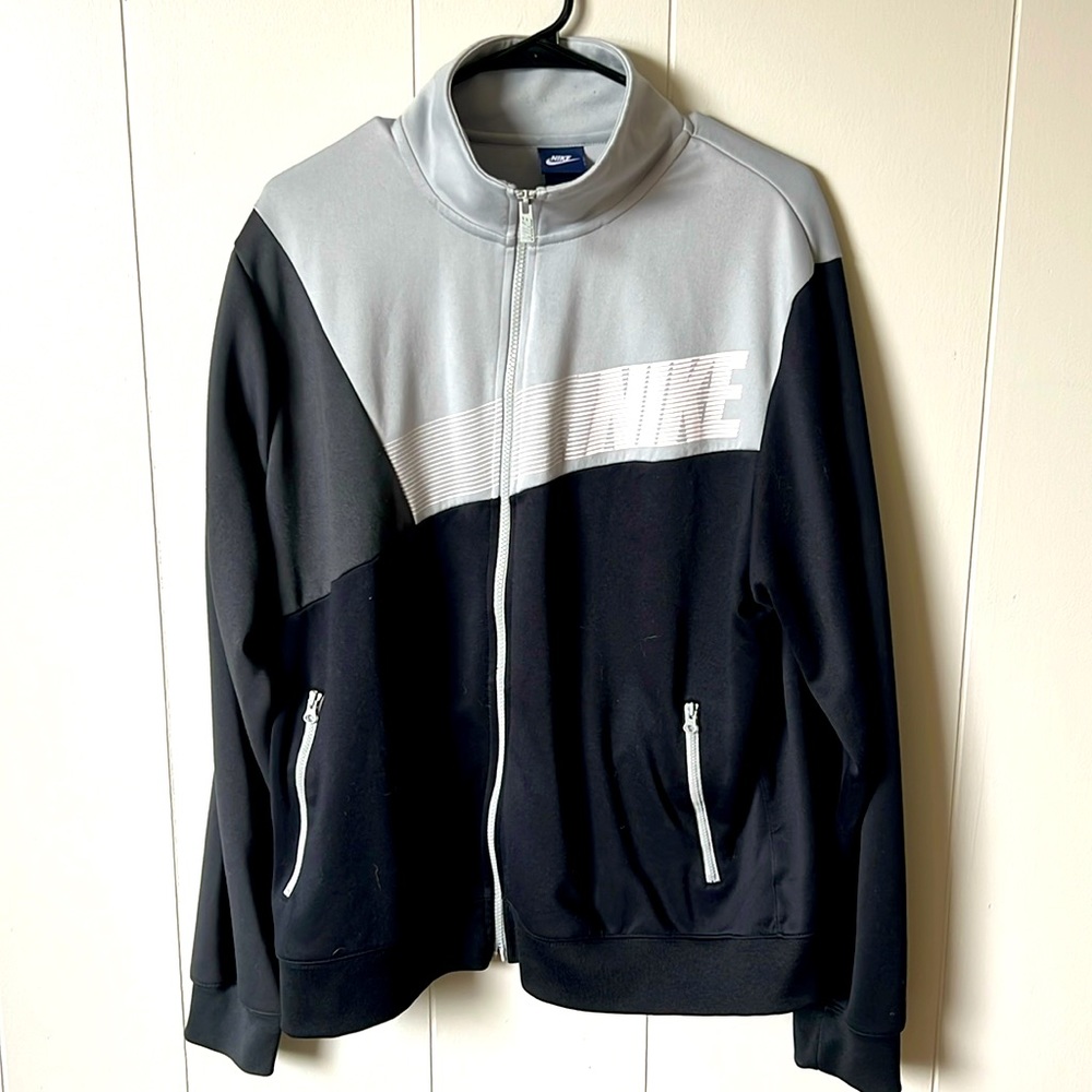 DS Nike Colorblock Track Jacket Mens XL Black/Grey